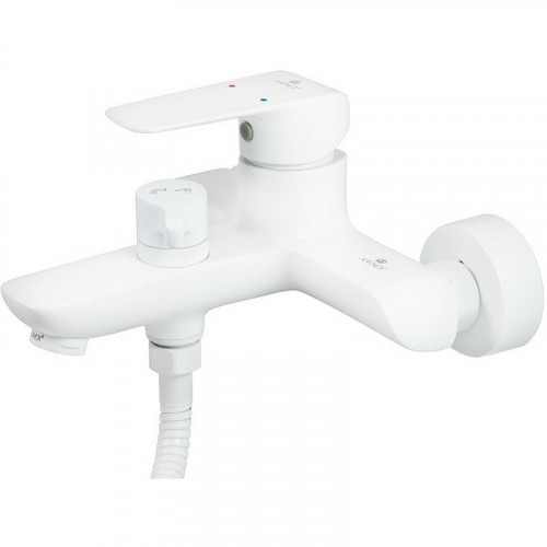 Смеситель для ванны Kaiser Glory 69222 Белый глянцевый латунь на стену