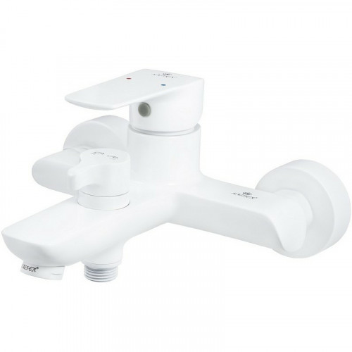 Смеситель для ванны Kaiser Glory 69222 Белый глянцевый латунь на стену