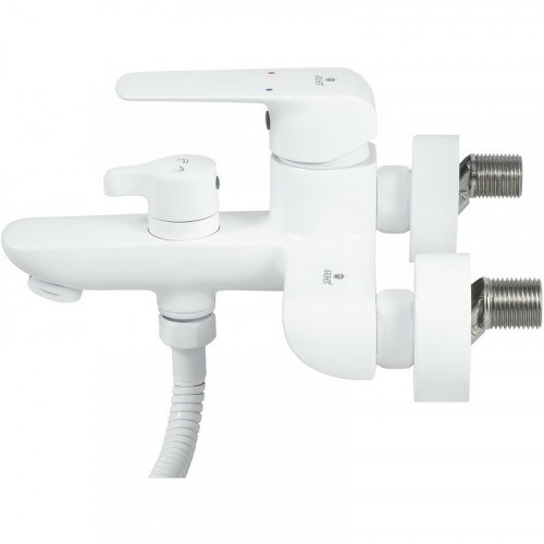 Смеситель для ванны Kaiser Glory 69222 Белый глянцевый латунь на стену