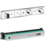 Смеситель для душа Hansgrohe RainSelect 15356400S с термостатом цвет Хром Белый