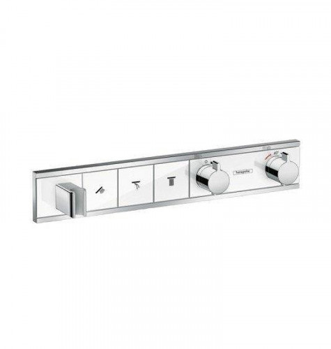 Смеситель для душа Hansgrohe RainSelect 15356400S с термостатом цвет Хром Белый