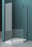 Душевой уголок BelBagno Kraft 100х100 KRAFT-P-1-100-C-Cr-R профиль Хром стекло прозрачное