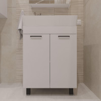 Тумба с раковиной DIWO Брянск 60 цвет Белый