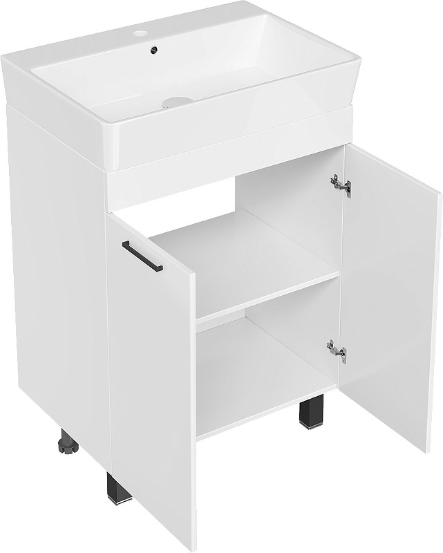 Тумба с раковиной DIWO Брянск 60 цвет Белый