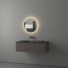 Зеркало Evoform Ledshine d50 BY 2652 с подсветкой 12 W - сенсорный выключатель - теплый белый свет стекло