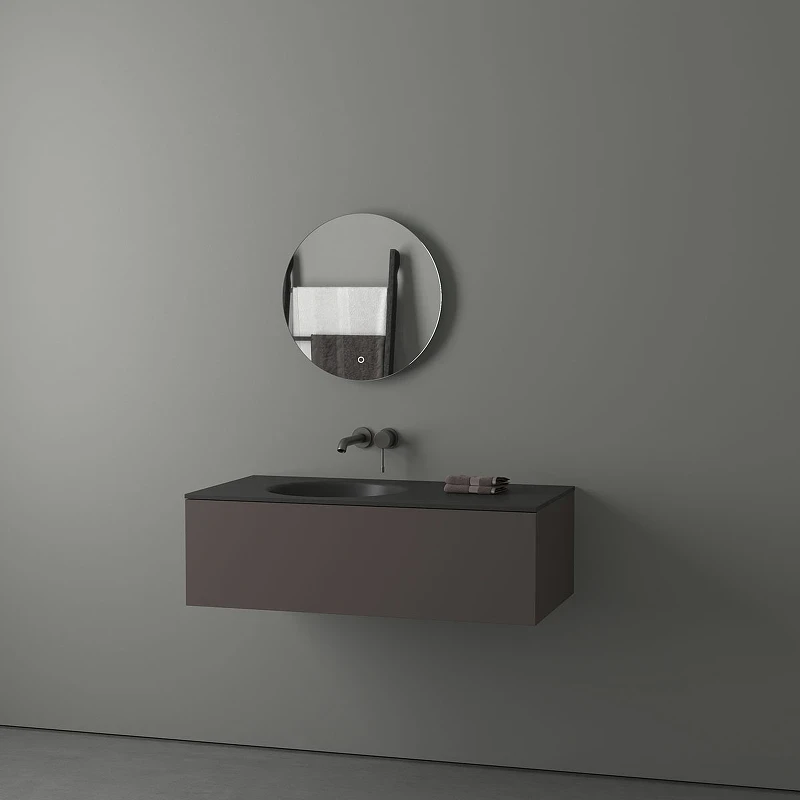 Зеркало Evoform Ledshine d50 BY 2652 с подсветкой 12 W - сенсорный выключатель - теплый белый свет стекло