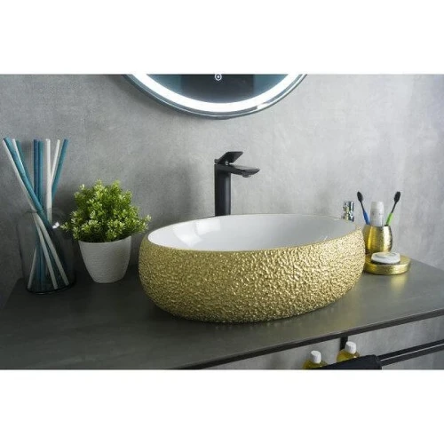 Раковина-чаша Gid Lago Nc433 48 52219 цвет Золото Белый