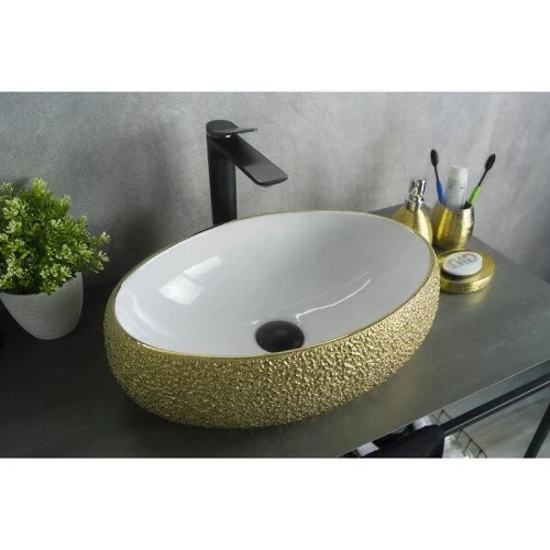 Раковина-чаша Gid Lago Nc433 48 52219 цвет Золото Белый