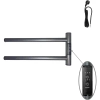 Электрический полотенцесушитель Маргроид Cook 190х110 Cook-1840-1049-7024R правый Графитовый серый нержавеющая сталь