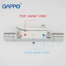 Душевая система Gappo G07 G2407-40 с термостатом Хром латунь на стену