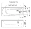 Акриловая ванна Alcora Europa 170х70 DS02Eu17070-385.ALCORA цвет Белый