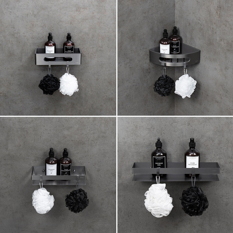 Металлическая полка Lemark Shelf Line 9776045 цвет Графит