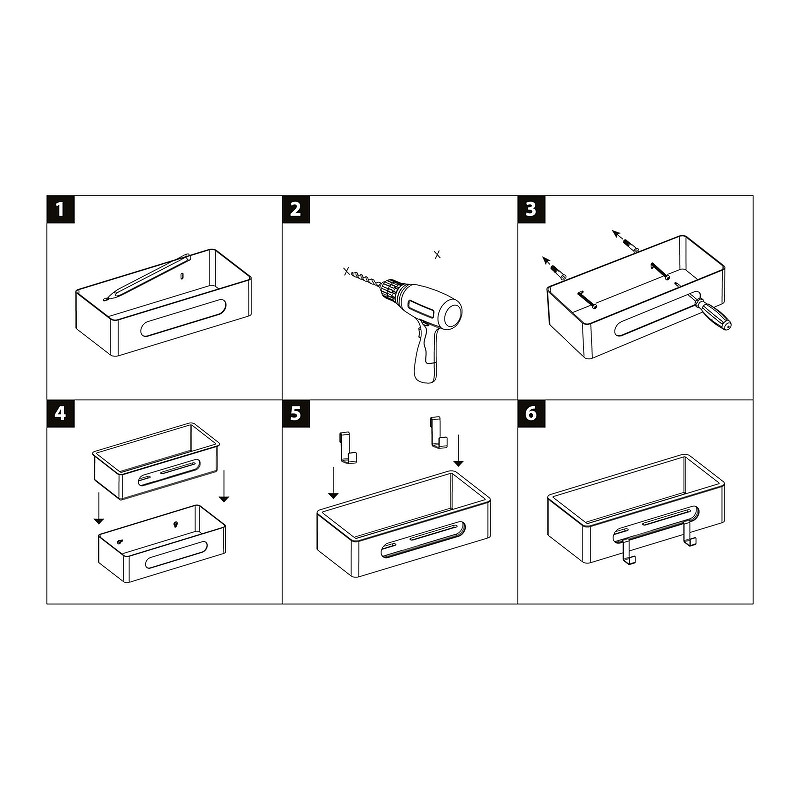 Металлическая полка Lemark Shelf Line 9776045 цвет Графит