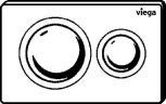 Клавиша смыва Viega Prevista Visign for Style 20 8610.1 796389 Черная матовая