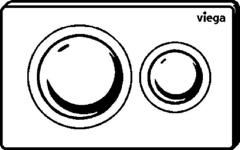 Клавиша смыва Viega Prevista Visign for Style 20 8610.1 796389 Черная матовая