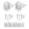 Душевой уголок New Trendy New Soleo Chrome 100х100 D-0142A/D-0089B профиль Хром стекло прозрачное