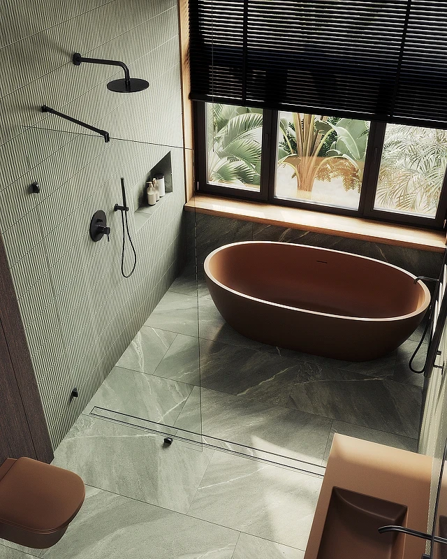 Душевая перегородка Maybah Glass MGD-261-6 990x1950 коннектор стена-стекло Черный стекло прозрачное