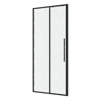 Душевая дверь Niagara Nova 100 L NG-84-L10CHB профиль цвет Черный матовый стекло шиншилла