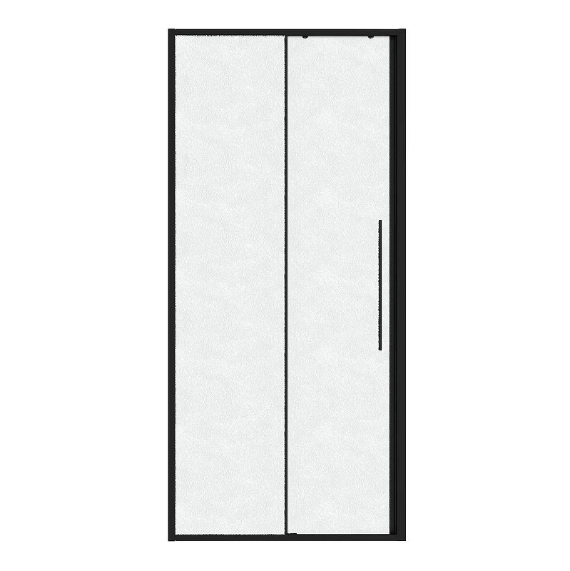Душевая дверь Niagara Nova 100 L NG-84-L10CHB профиль цвет Черный матовый стекло шиншилла