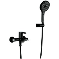 Смеситель для ванны Gappo G03-6 G3203-6 Черный матовый Хром латунь на стену