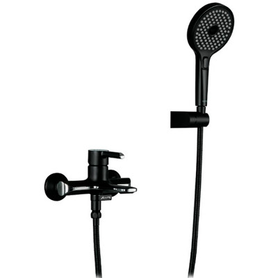 Смеситель для ванны Gappo G03-6 G3203-6 Черный матовый Хром латунь на стену