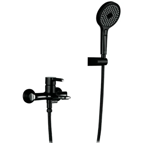 Смеситель для ванны Gappo G03-6 G3203-6 Черный матовый Хром латунь на стену