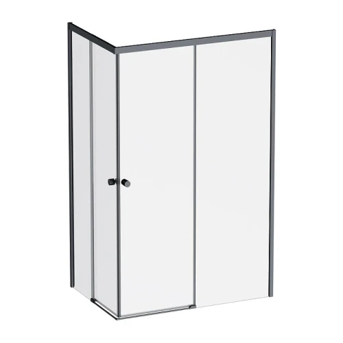 Душевой уголок AM.PM X-Joy 120х80 W94G-403-120280-BT1K профиль Черный матовый стекло прозрачное