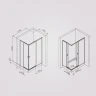 Душевой уголок AM.PM X-Joy 120х80 W94G-403-120280-BT1K профиль Черный матовый стекло прозрачное