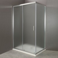 Душевой уголок BelBagno Uno AH-1 100x80 профиль Хром стекло прозрачное