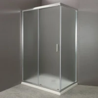 Душевой уголок BelBagno Uno AH-1 100x80 профиль Хром стекло прозрачное