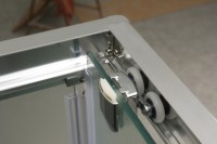 Душевой уголок BelBagno Uno AH-1 100x80 профиль Хром стекло прозрачное
