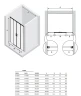 Душевая дверь New Trendy Prime Chrome 160 D-0336A профиль Хром стекло прозрачное
