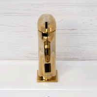 Смеситель для раковины WasserKRAFT Sauer 7103 Золото латунь