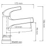 Смеситель для раковины WasserKRAFT Sauer 7103 Золото латунь