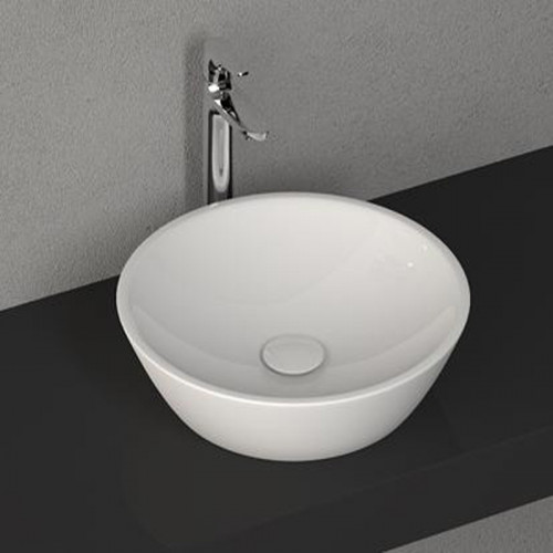 Раковина-чаша Allen Brau Fantasy 45 4.11019.20 Белая фаянс накладная