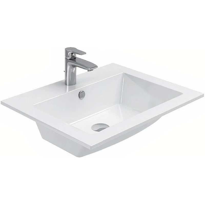 Тумба с раковиной Aquanet Lino 60 271944 подвесная Дуб Веллингтон МДФ / ЛДСП