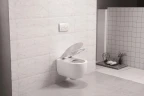Унитаз Art&Max Rimini AM204CHR/SC подвесной с сиденьем Микролифт