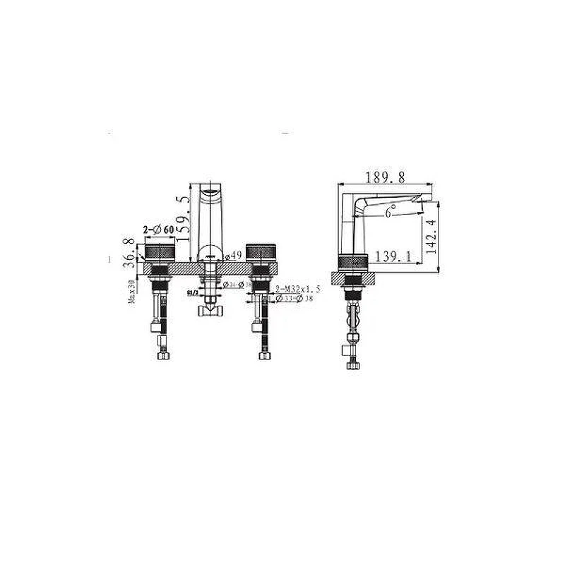 Смеситель для раковины Arrow AMP23868CP цвет Хром