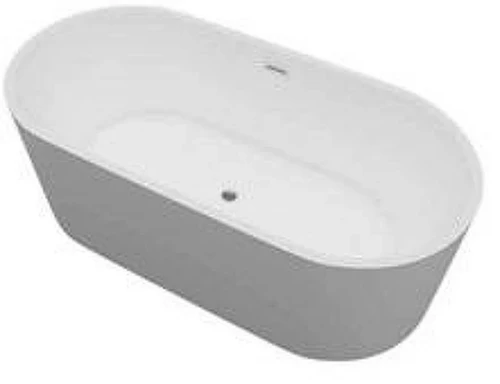 Ванна из искусственного камня Creavit Buble 160x80 DT.BU00.0001 цвет Белый глянец без гидромассажа