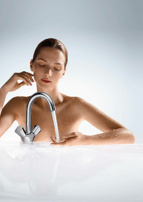 Смеситель для раковины Hansgrohe Logis 71222000 Хром латунь