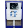 Комплект унитаза Aquatek Европа AQ1900-00 с инсталляцией WellWant Standart 50 WWISI1110B с сиденьем Микролифт и клавишей смыва Хром глянцевый фарфор подвесной