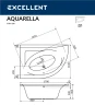Акриловая ванна Excellent Aquarella 170x110 L WAEX.ARL17.SMART.CR с гидромассажем
