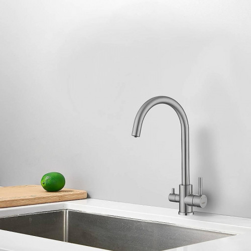 Смеситель для кухни Haiba HB43828 цвет Хром