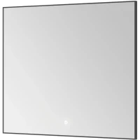 Зеркало Boheme Modern 80x70 543-080-GM с подсветкой Оружейная сталь с сенсорным выключателем и подогревом стекло