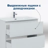 Тумба под раковину Aquanet Джейн 90 335425 подвесная Белая матовая МДФ / ЛДСП
