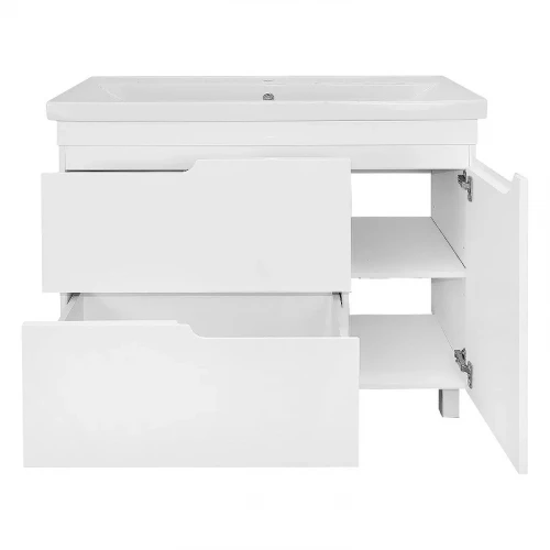 Тумба с раковиной Azario Kantri 100 CS00097259 цвет Белый глянец