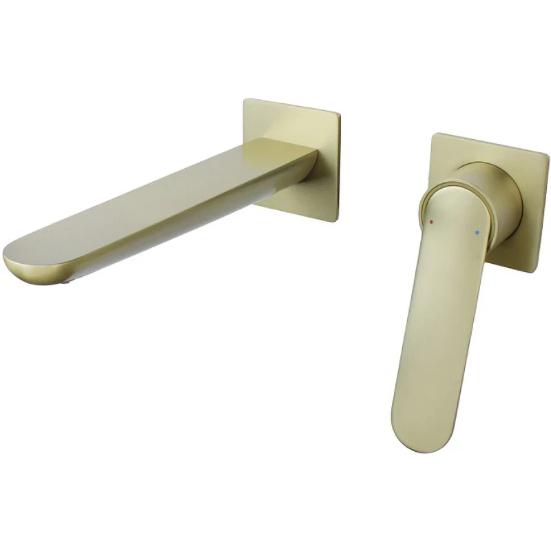 Смеситель для раковины Bronze de Luxe Icon 7006CG Золото матовое латунь встраиваемый