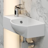 Раковина Ceramicanova Element 40 R CN6039R Белая фарфор подвесная