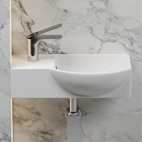 Раковина Ceramicanova Element 40 R CN6039R Белая фарфор подвесная