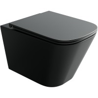 Унитаз Ceramicanova Union CN4009TMB подвесной Черный матовый с сиденьем Микролифт фарфор подвесной